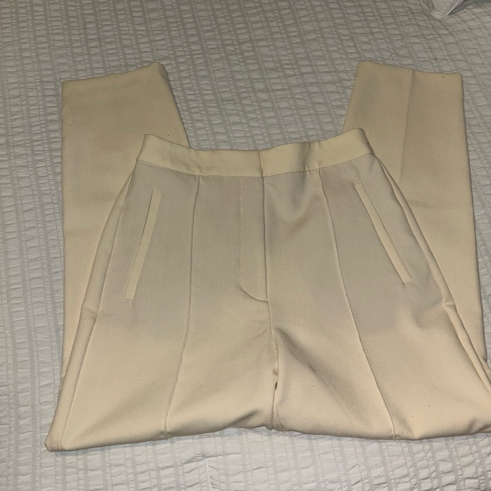 Zara cream slacks